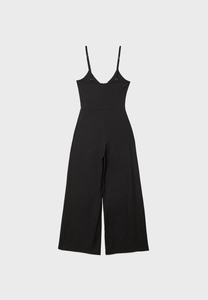 Soepelvallende jumpsuit met bandjes