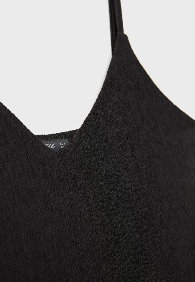 Soepelvallende jumpsuit met bandjes