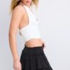 Soepelvallende Skort met ruches