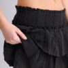 Soepelvallende Skort met ruches