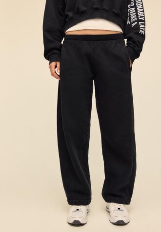 Soft-Touch acid wash fleece joggingbroek