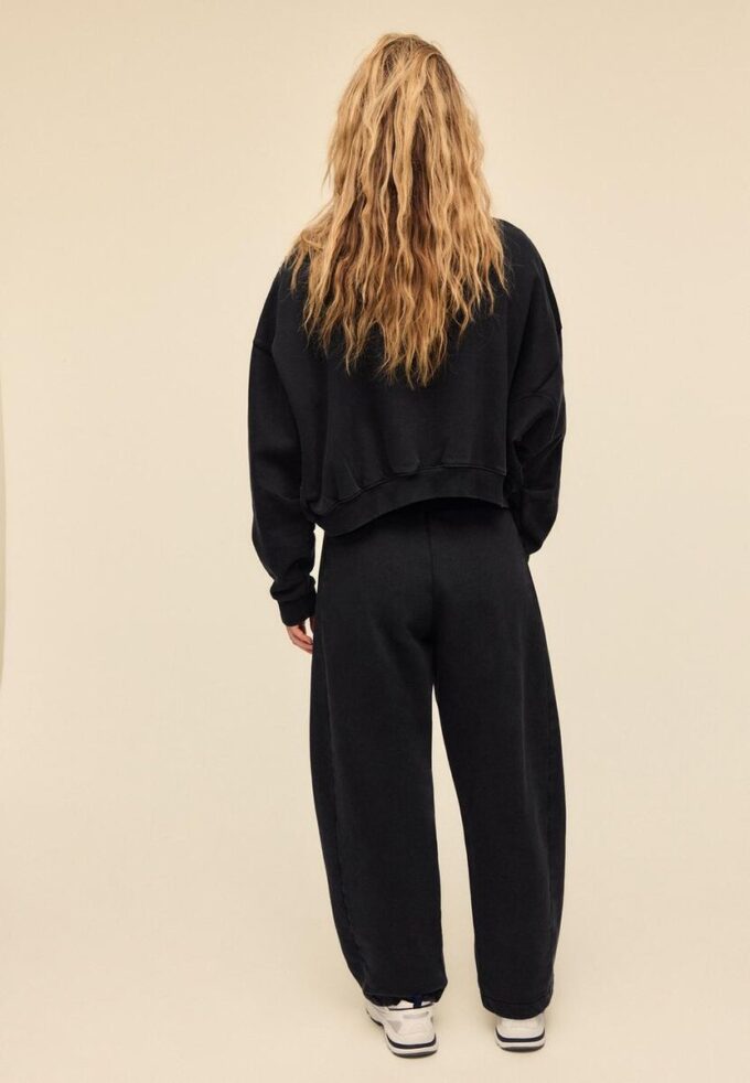Soft-Touch acid wash fleece joggingbroek
