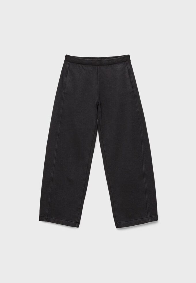 Soft-Touch acid wash fleece joggingbroek