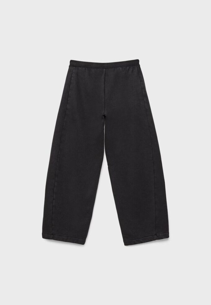 Soft-Touch acid wash fleece joggingbroek