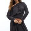 Soft-Touch asymmetrisch T-shirt