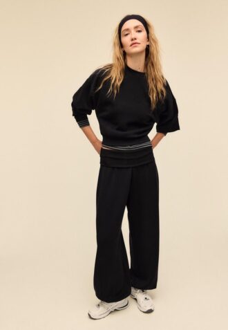 Soft-Touch Balloon-joggingbroek met omgeslagen tailleband