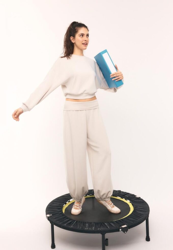 Soft-Touch Balloon-joggingbroek met omgeslagen tailleband Soft-Touch Balloon-joggingbroek met omgeslagen tailleband