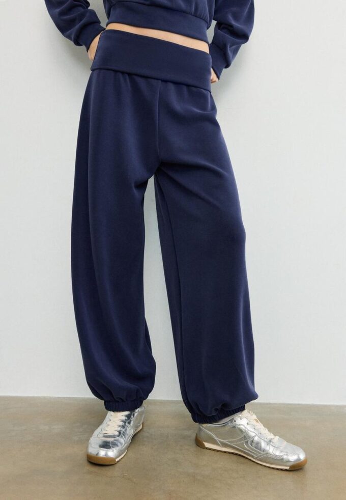 Soft-Touch Balloon-joggingbroek met omgeslagen tailleband Soft-Touch Balloon-joggingbroek met omgeslagen tailleband
