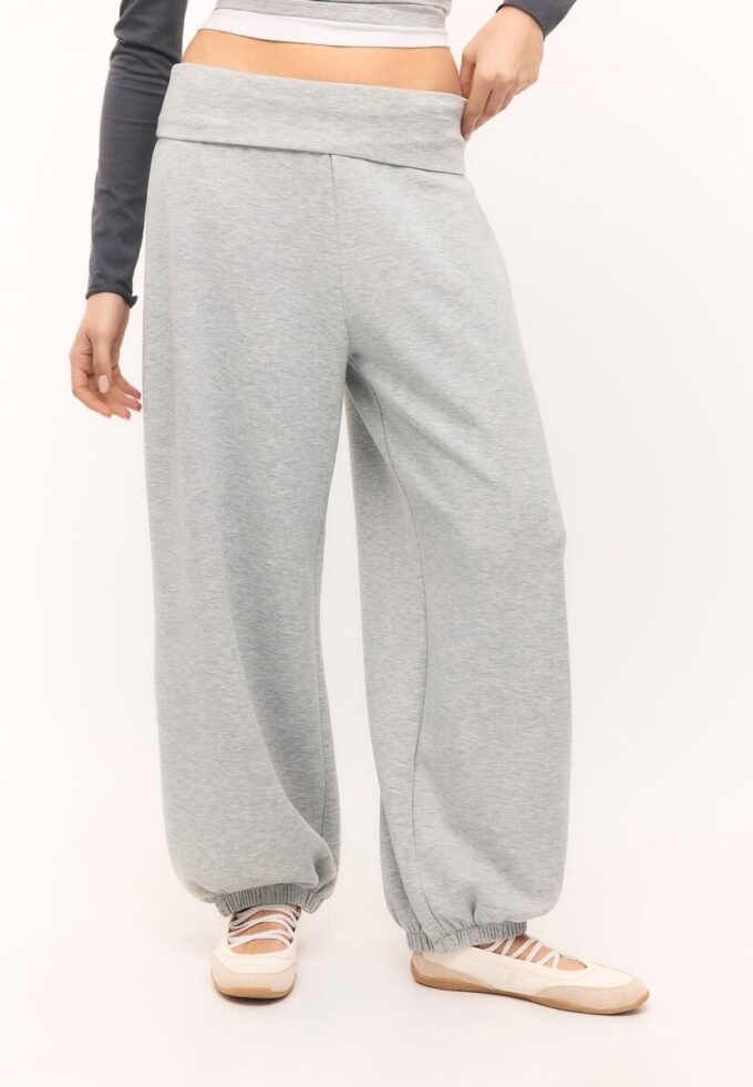 Soft-Touch Balloon-joggingbroek met omgeslagen tailleband Soft-Touch Balloon-joggingbroek met omgeslagen tailleband