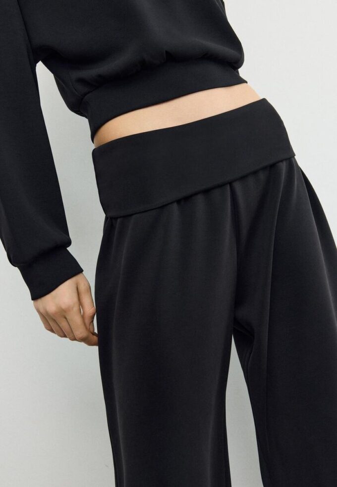 Soft-Touch Balloon-joggingbroek met omgeslagen tailleband Soft-Touch Balloon-joggingbroek met omgeslagen tailleband