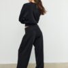 Soft-Touch Balloon-joggingbroek met omgeslagen tailleband Soft-Touch Balloon-joggingbroek met omgeslagen tailleband