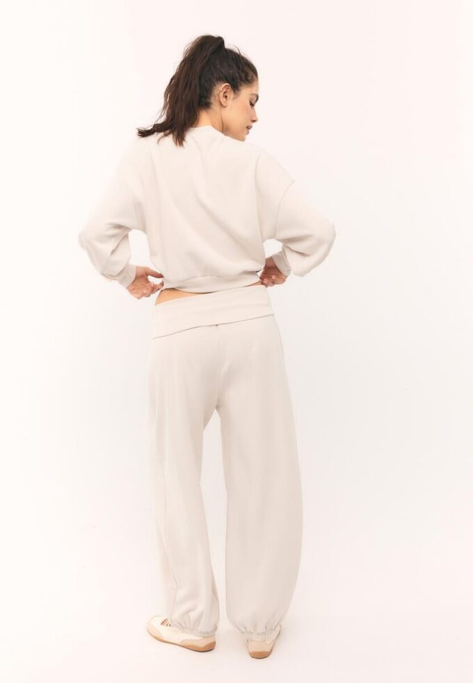 Soft-Touch Balloon-joggingbroek met omgeslagen tailleband Soft-Touch Balloon-joggingbroek met omgeslagen tailleband