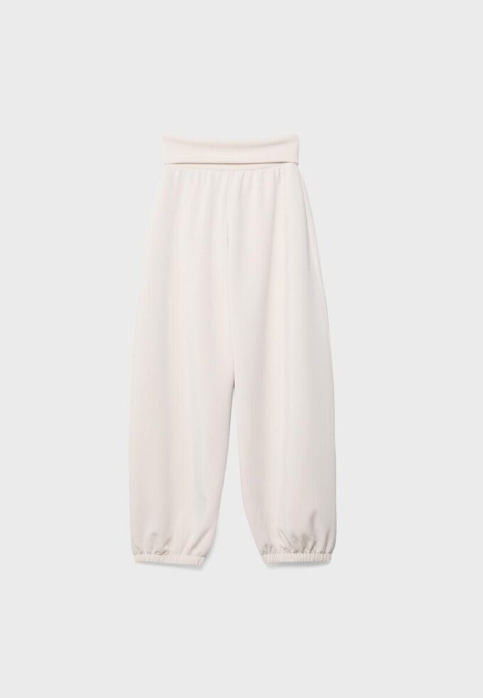 Soft-Touch Balloon-joggingbroek met omgeslagen tailleband Soft-Touch Balloon-joggingbroek met omgeslagen tailleband