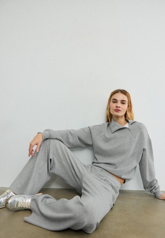 Soft-Touch broek met coupenaden Soft-Touch broek met coupenaden