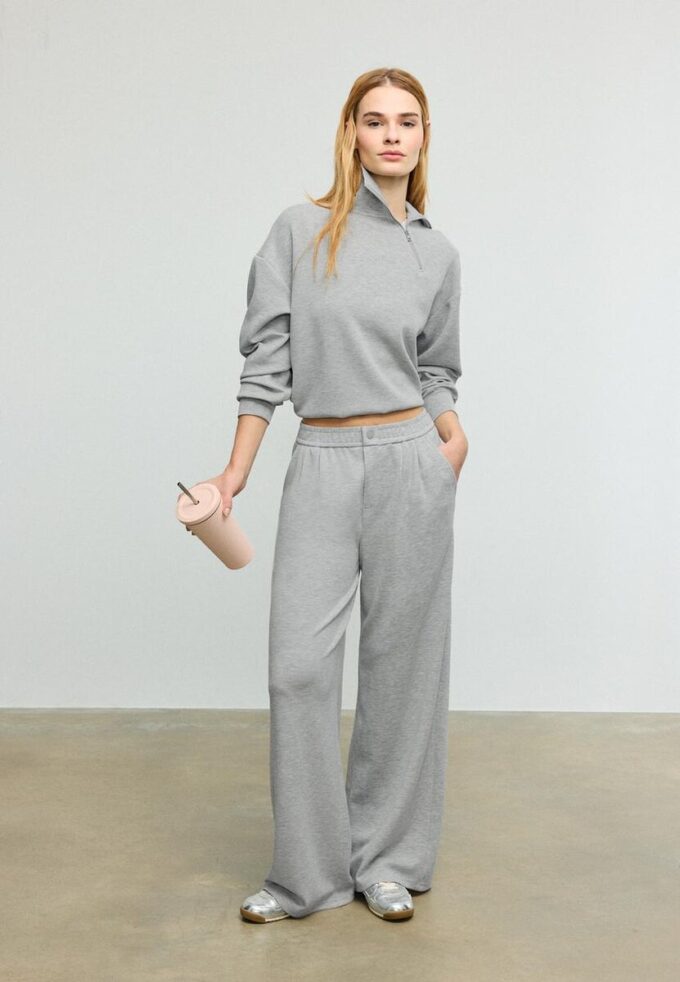 Soft-Touch broek met coupenaden Soft-Touch broek met coupenaden