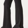 Soft-Touch broek met uitlopende pijpen