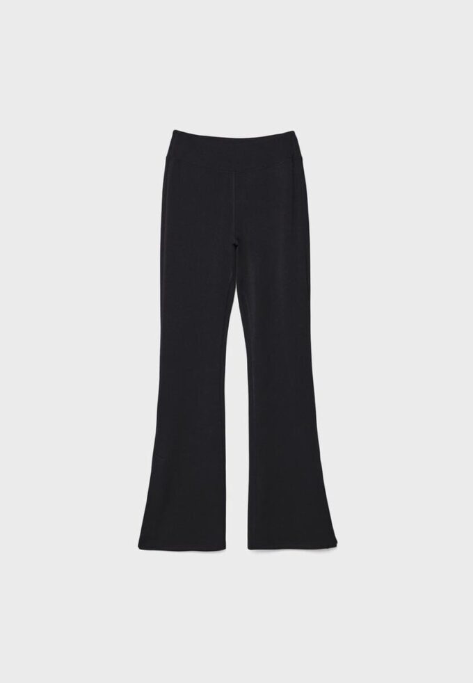 Soft-Touch broek met uitlopende pijpen