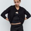 Soft-Touch gebreid vest met knopen