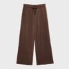 Soft-Touch joggingbroek met Wide Leg pijpen en naaddetail aan de voorkant Soft-Touch joggingbroek met Wide Leg pijpen en naaddetail aan de voorkant