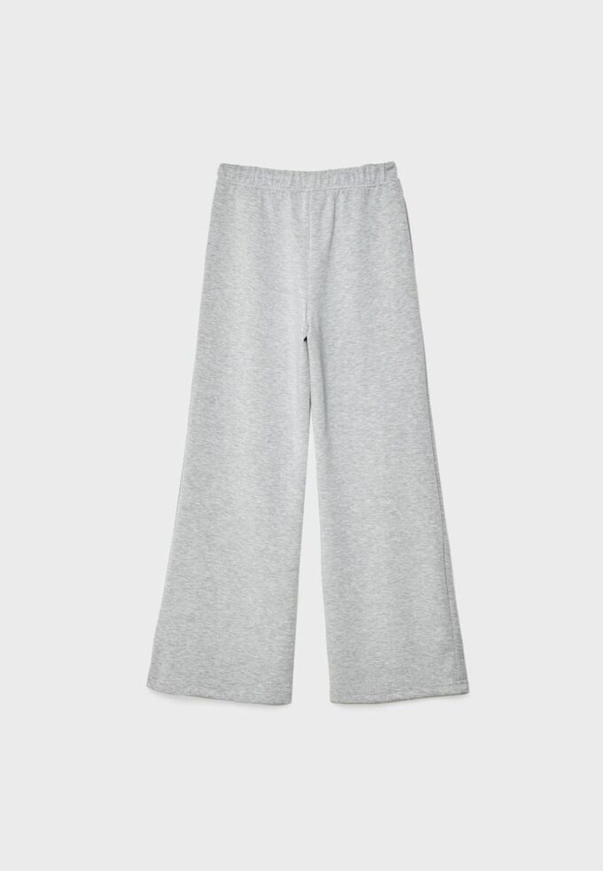 Soft-Touch joggingbroek met Wide Leg pijpen en naaddetail aan de voorkant Soft-Touch joggingbroek met Wide Leg pijpen en naaddetail aan de voorkant