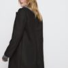 Soft-Touch midi-mantel met knopen