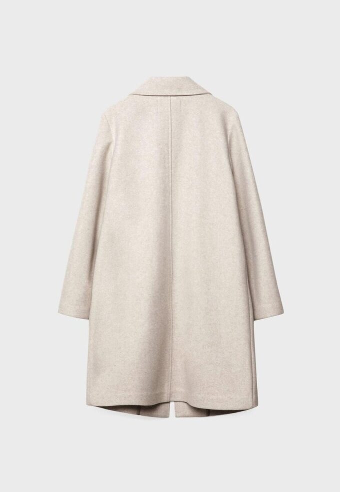 Soft-Touch midi-mantel met knopen