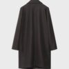 Soft-Touch midi-mantel met knopen
