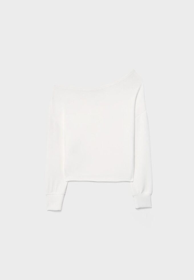 Soft-Touch off-shoulder sweatshirt Soft-Touch off-shoulder sweatshirt