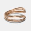 Stijve armband met multi-metallic draad