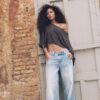 Super baggy jeans met sterren aan de zijkant Super baggy jeans met sterren aan de zijkant