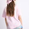 T-shirt met korte mouwen en kanten zoom T-shirt met korte mouwen en kanten zoom
