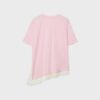 T-shirt met korte mouwen en kanten zoom T-shirt met korte mouwen en kanten zoom