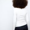 T-shirt met lange mouwen en plooien