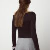 T-shirt met lange mouwen en plooien T-shirt met lange mouwen en plooien