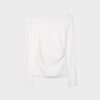 T-shirt met lange mouwen en plooien