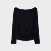 T-shirt met lange mouwen en plooien T-shirt met lange mouwen en plooien