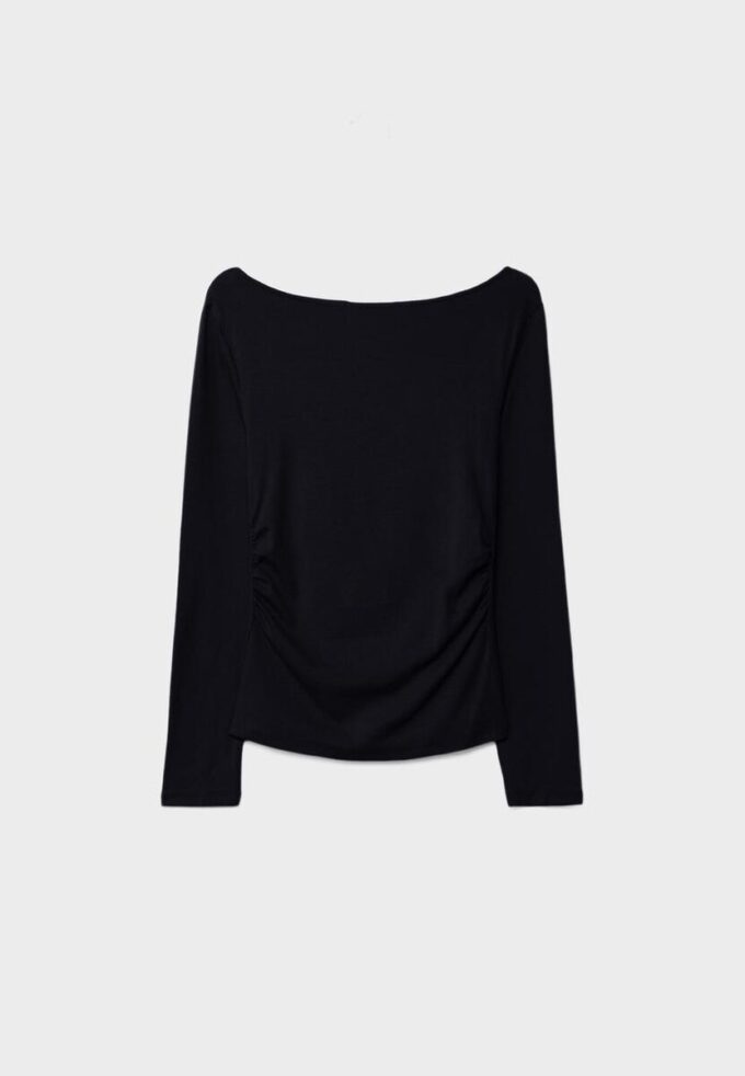 T-shirt met lange mouwen en plooien T-shirt met lange mouwen en plooien