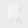 T-shirt met lange mouwen en plooien