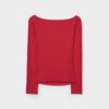 T-shirt met lange mouwen en plooien