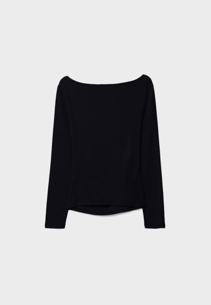 T-shirt met lange mouwen en plooien T-shirt met lange mouwen en plooien