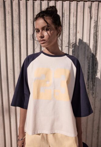 T-shirt met raglanmouwen