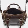 Tas met ritsen in leerlook