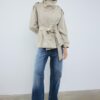 Trenchcoat met hoge kraag Trenchcoat met hoge kraag