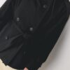 Trenchcoat met hoge kraag