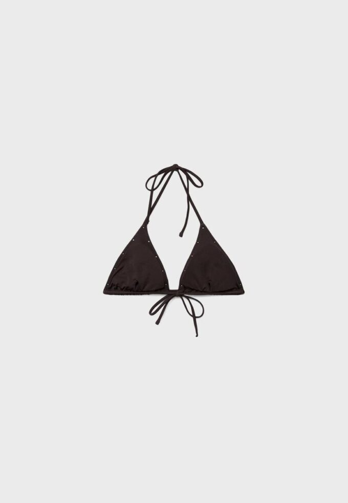 Triangle-bikinitop met studs Triangle-bikinitop met studs