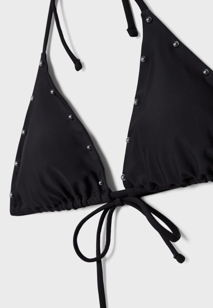 Triangle-bikinitop met studs Triangle-bikinitop met studs