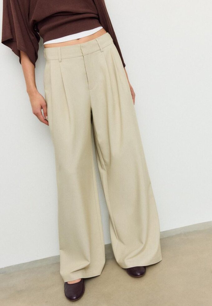 Verstelbare broek met superwijde pijpen