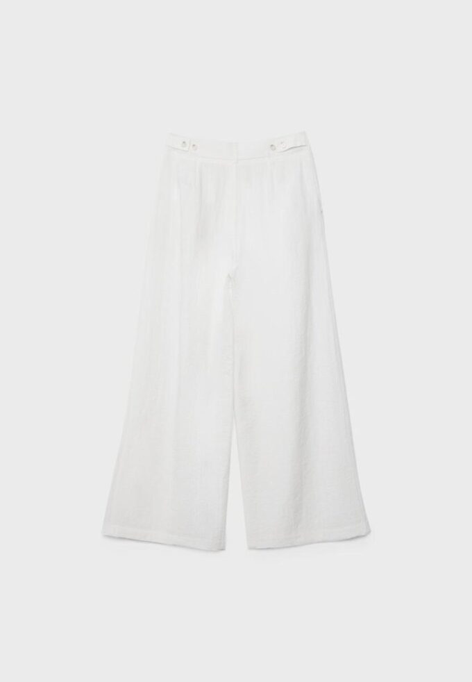 Verstelbare broek met Wide Leg pijpen