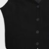 Vest met knopen in linnenlook