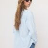 Vloeiend overhemd met linnenlook